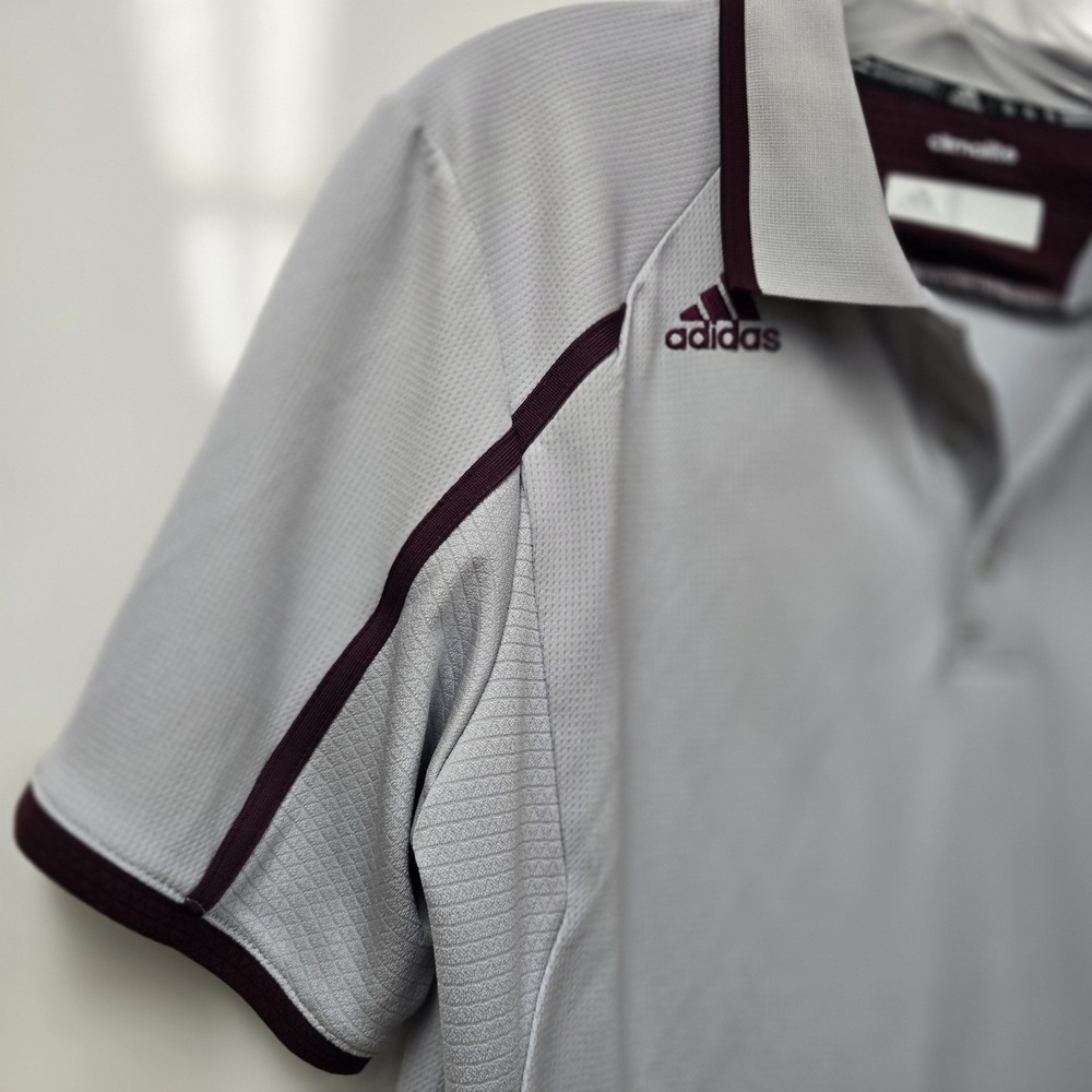Texas A&M Aggies Adidas Men's‎ Polo Shirts Medium College Collegiate Golf Shirt - Picture 4 of 9